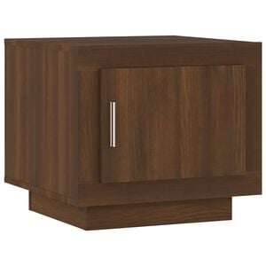 vidaXL Mesa de centro madera de ingenier&iacute;a roble marr&oacute;n 51x50x45 cm