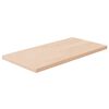 vidaXL Tabla de estantería madera maciza roble sin tratar 40x20x1,5 cm