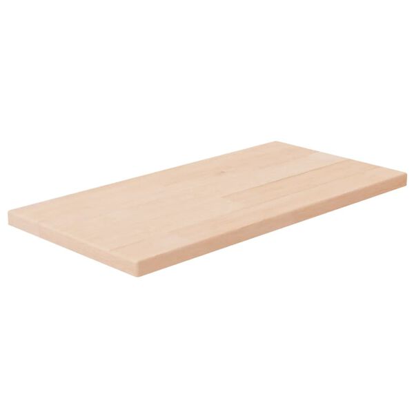 vidaXL Tabla de estantería madera maciza roble sin tratar 40x20x1,5 cm