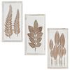 vidaXL Decoraci&oacute;n art&iacute;stica 3 pcs Marr&oacute;n y 40 x 40 x 1,5 cm