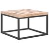 vidaXL Mesa de centro de madera maciza 50x50x33,5 cm