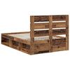 vidaXL Estructura de cama con cabecera Madera vieja 120 x 200 cm