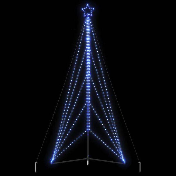 vidaXL Árbol de Navidad LED 615 LEDs azul 404,5 cm