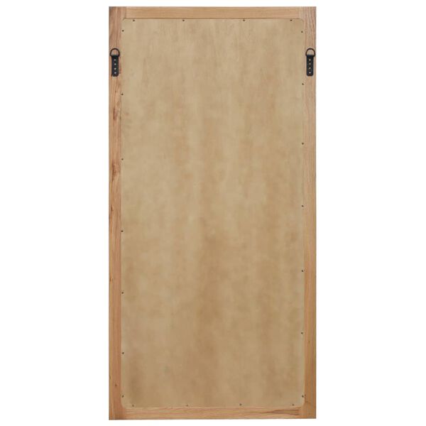 vidaXL Espejo de madera maciza de roble 60x120 cm
