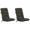 vidaXL Cojines para Sillas de Respaldo Alto en 2 Piezas VIANEN 2 pcs