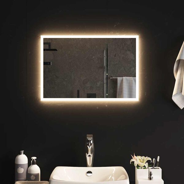 vidaXL Espejo de ba&ntilde;o con LED 60x40 cm