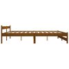 vidaXL Estructura cama sin colch&oacute;n madera pino marr&oacute;n miel 120x200 cm