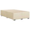 vidaXL Cama box spring con colch&oacute;n tela color crema 120x200 cm