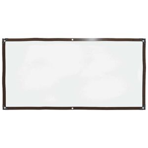 vidaXL Lona transparente con ojales polietileno 1x2 m