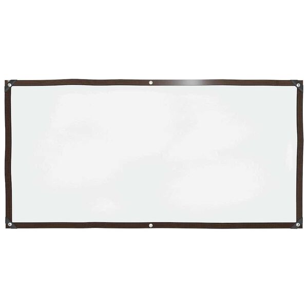 vidaXL Lona transparente con ojales polietileno 1x2 m