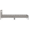 vidaXL Cama con cabecero madera de ingenier&iacute;a gris Sonoma 100x200 cm