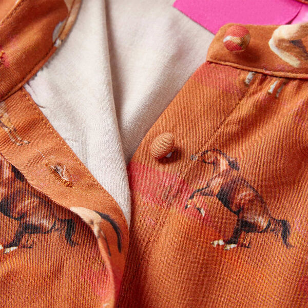 Vestido infantil color coñac 92