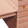 vidaXL Banco con jardineras madera maciza Douglas 167,5x60x65 cm