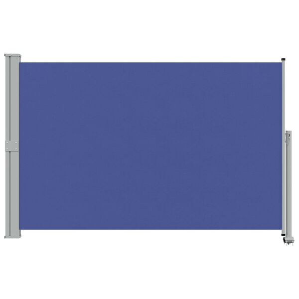 vidaXL Toldo lateral retr&aacute;ctil de jard&iacute;n azul 160x300 cm