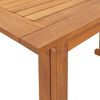 vidaXL Mesa para terraza bistró madera maciza de acacia 90x50x75 cm