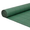 vidaXL Valla de jard&iacute;n de doble cara, verde, de PVC, 1,8 x 3 m