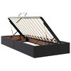 vidaXL Cama con almacenamiento y colch&oacute;n con colch&oacute;n Negro 90 x 190 cm