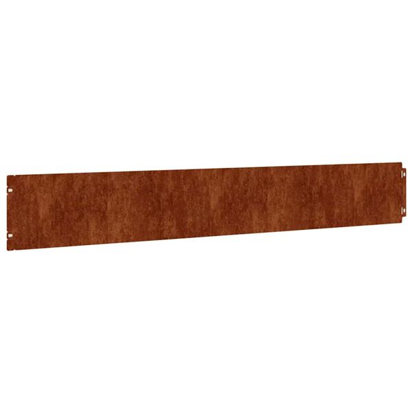 vidaXL Bordes de c&eacute;sped acero corten flexible 50 piezas 15x103 cm