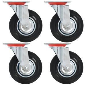 vidaXL Ruedas giratorias 4 unidades 125 mm