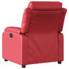 vidaXL Sill&oacute;n reclinable de cuero sint&eacute;tico rojo