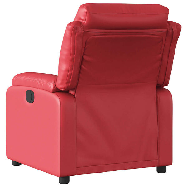 vidaXL Sill&oacute;n reclinable de cuero sint&eacute;tico rojo