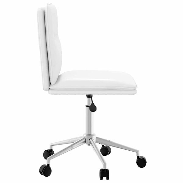 vidaXL Silla de comedor de cuero sint&eacute;tico blanco