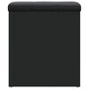 vidaXL Banco con almacenaje madera de ingenier&iacute;a negro 42x42x45 cm
