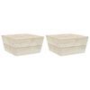 vidaXL Mesas de jard&iacute;n 2 uds madera de abeto impregnada 60x60x30 cm