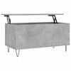 vidaXL Mesa de centro madera contrachapada gris hormig&oacute;n 90x44,5x45 cm