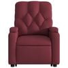 vidaXL Sill&oacute;n de masaje elevable el&eacute;ctrico tela rojo tinto