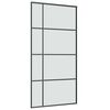 vidaXL Puerta corredera set herrajes vidrio ESG aluminio 102,5x205 cm