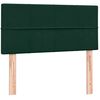 vidaXL Cama box spring con colch&oacute;n terciopelo verde oscuro 90x210 cm