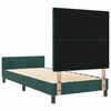 vidaXL Cama tipo Box Spring Verde oscuro 90 x 200 cm Terciopelo
