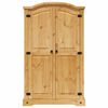 vidaXL Armario madera de pino Mexicano estilo Corona 2 Puertas