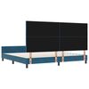 vidaXL Cama tipo Box Spring Azul Oscuro 200 x 200 cm Terciopelo