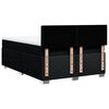 vidaXL Cama box spring con colch&oacute;n tela negro 140x200 cm