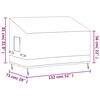 vidaXL Cubierta de banco de 2 plazas Oxford 600D beige 132x71x56/81 cm