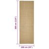 vidaXL Alfombra de sisal para rascador 100x300 cm