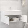 vidaXL Mueble con lavabo madera de ingenier&iacute;a blanco