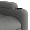 vidaXL Sill&oacute;n el&eacute;ctrico reclinable elevable de tela gris oscuro