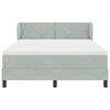 vidaXL Cama tipo Box Spring Gris claro 140 x 190 cm Terciopelo