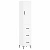 vidaXL Aparador alto madera contrachapada blanco 34,5x34x180 cm
