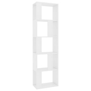 vidaXL Estanter&iacute;a/divisor madera contrachapada blanco 45x24x159 cm