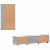 vidaXL Conjunto de mueble de TV con caj&oacute;n FLORIN Gris Concreto