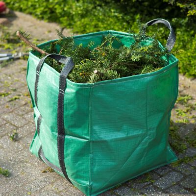 Nature Bolsa de basura para jardín cuadrada verde 325 L 6072401