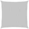 vidaXL Toldo de vela poli&eacute;ster oxford 100% gris claro 2,5x2,5 m