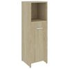 vidaXL Armario de ba&ntilde;o madera contrachapada color roble 30x30x95 cm