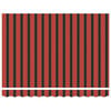 vidaXL Toldo Retr&aacute;ctil Naranja y marr&oacute;n 300 x 250 cm Poli&eacute;ster y Acero