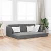vidaXL Sof&aacute;-cama de piso 200cm Gris oscuro Terciopelo