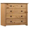 vidaXL Armario auxiliar de madera de pino estilo Panam&aacute; 80x40x73 cm